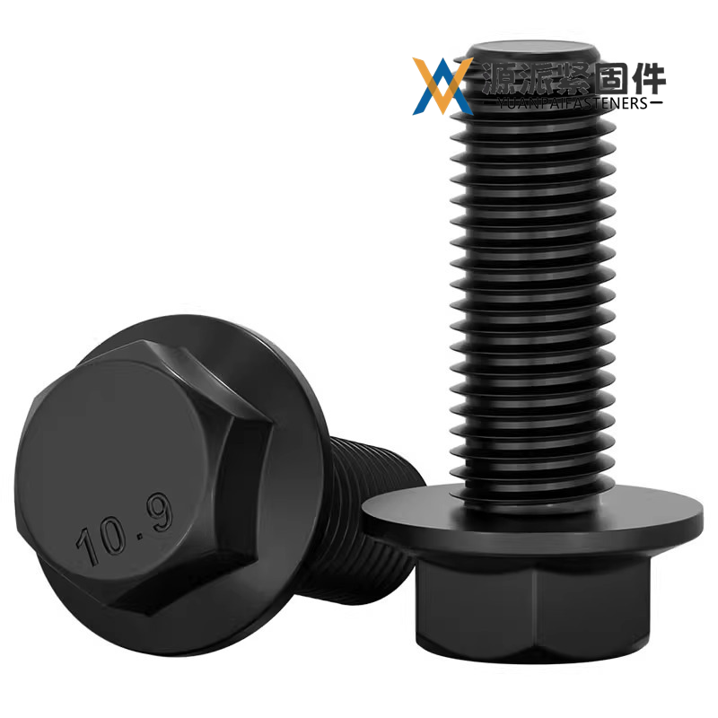 Grade 10.9 hex flange bolt GB/T5789, DIN6921, ISO4162, ISO898-1
