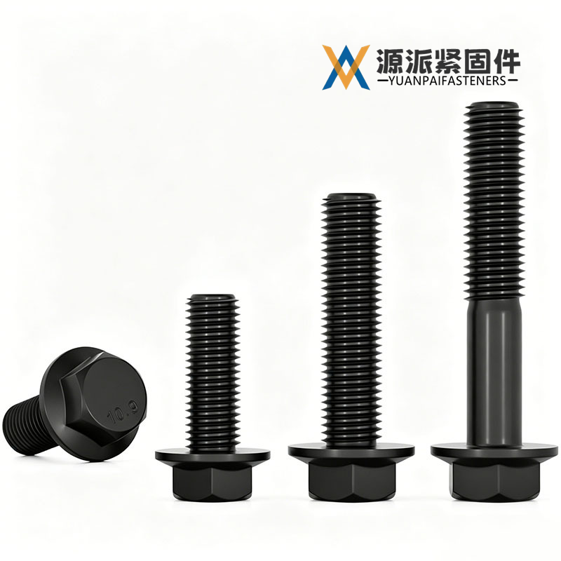Grade 10.9 hex flange bolt GB/T5789, DIN6921, ISO4162, ISO898-1 thumbnail 2