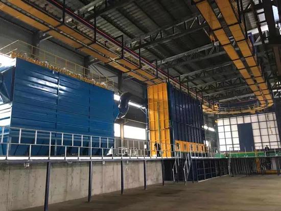 Hot dip galvanizing and zinc flake coating lines for hydrogen-free fastener coating